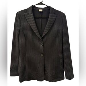 Armani Collezioni Pin Striped  3/4 Sleeve Blazer